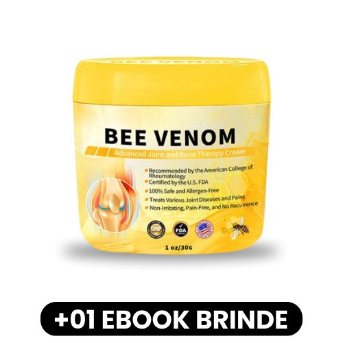 Bee Venom - Creme para Doenças Ortopédicas - Mania das CoisasBee Venom - Creme para Doenças OrtopédicasMania das Coisas