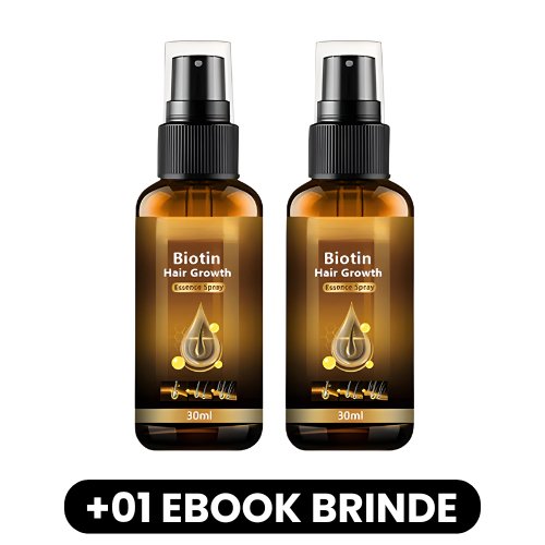 Biotin - Spray de Essência para Crescimento Capilar - Mania das CoisasBiotin - Spray de Essência para Crescimento CapilarMania das Coisas