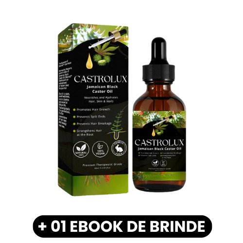 CastroLux - Óleo de Rícino Jamaicano para Crescimento Capilar - Mania das CoisasCastroLux - Óleo de Rícino Jamaicano para Crescimento CapilarMania das Coisas