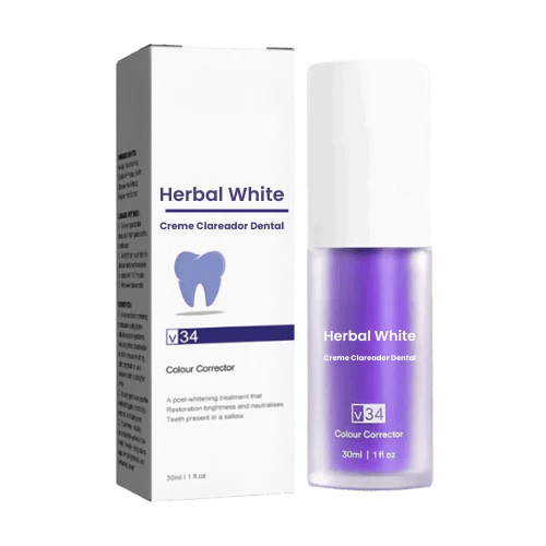 Creme Clareador Dental – Herbal White™ - Mania das CoisasCreme Clareador Dental – Herbal White™Mania das Coisas