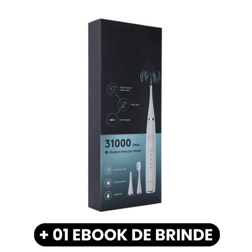 Deeply Clean - Limpador Dental Ultrassônico - Mania das CoisasDeeply Clean - Limpador Dental UltrassônicoMania das Coisas