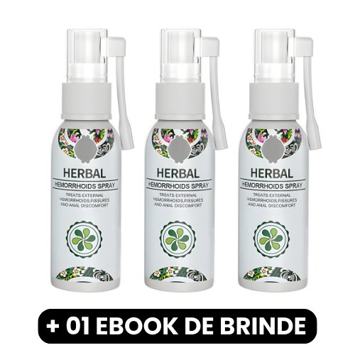 Herbal - Spray de Ervas Naturais para Hemorroidas - Mania das CoisasHerbal - Spray de Ervas Naturais para HemorroidasMania das Coisas