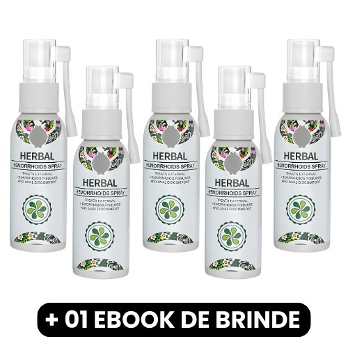 Herbal - Spray de Ervas Naturais para Hemorroidas - Mania das CoisasHerbal - Spray de Ervas Naturais para HemorroidasMania das Coisas