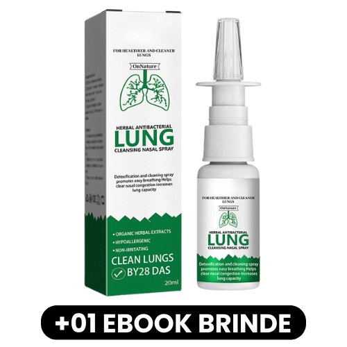 LUNG - Spray Nasal Antibacteriano de Limpeza Pulmonar - Mania das CoisasLUNG - Spray Nasal Antibacteriano de Limpeza PulmonarMania das Coisas