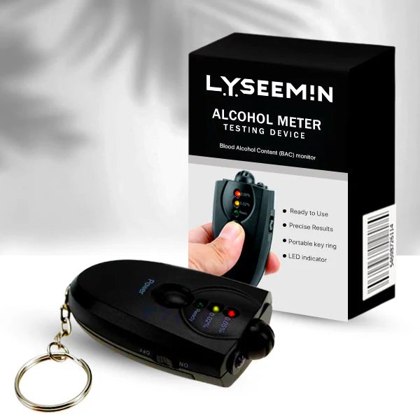 Lyseemin –Teste de Medidor de Álcool - Mania das CoisasLyseemin –Teste de Medidor de ÁlcoolMania das Coisas