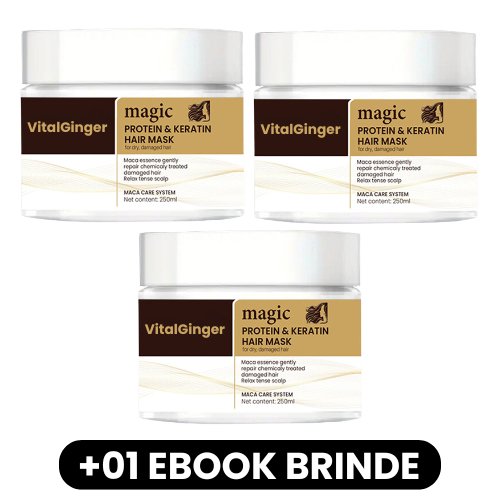 VitalGinger - Condicionador Reparador de Colágeno - Mania das CoisasVitalGinger - Condicionador Reparador de ColágenoMania das Coisas