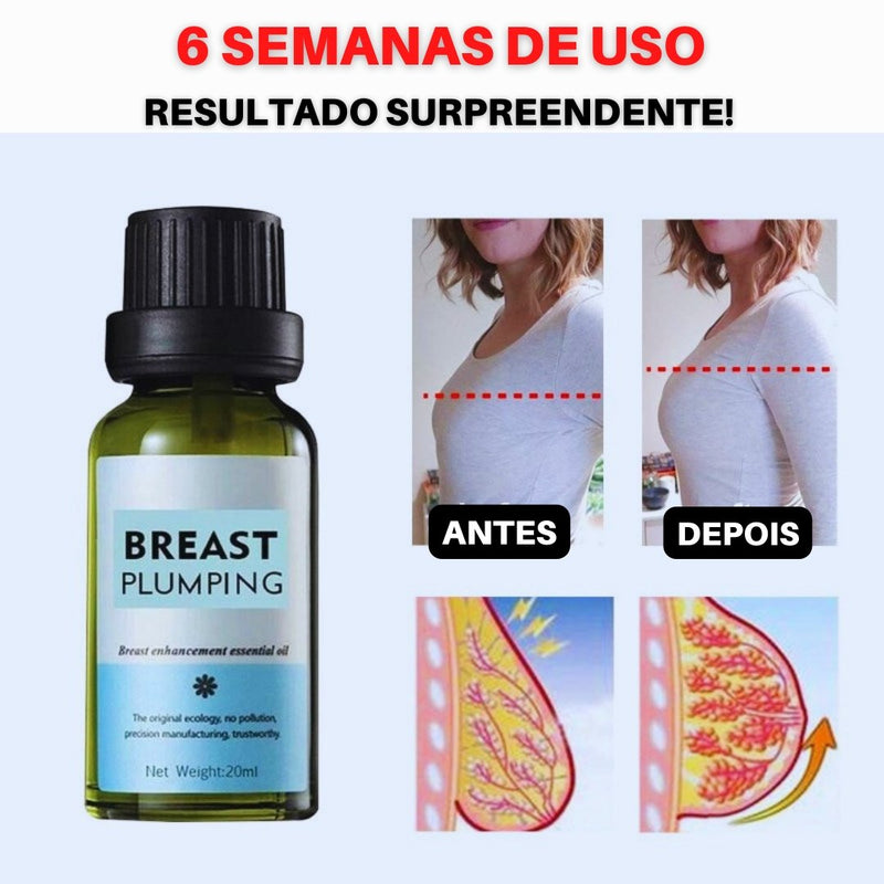 Breast Plumping - Óleo Serum modelador de seio + BRINDE - Mania das CoisasBreast Plumping - Óleo Serum modelador de seio + BRINDEMania das Coisas